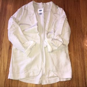 Light Tan Boyfriend Linen Blazer